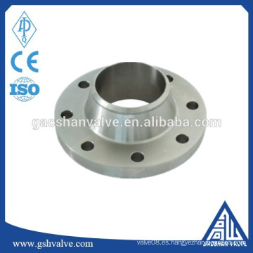 La venta más caliente de acero de carbono asme b16.5 wn rf a105 brida de China